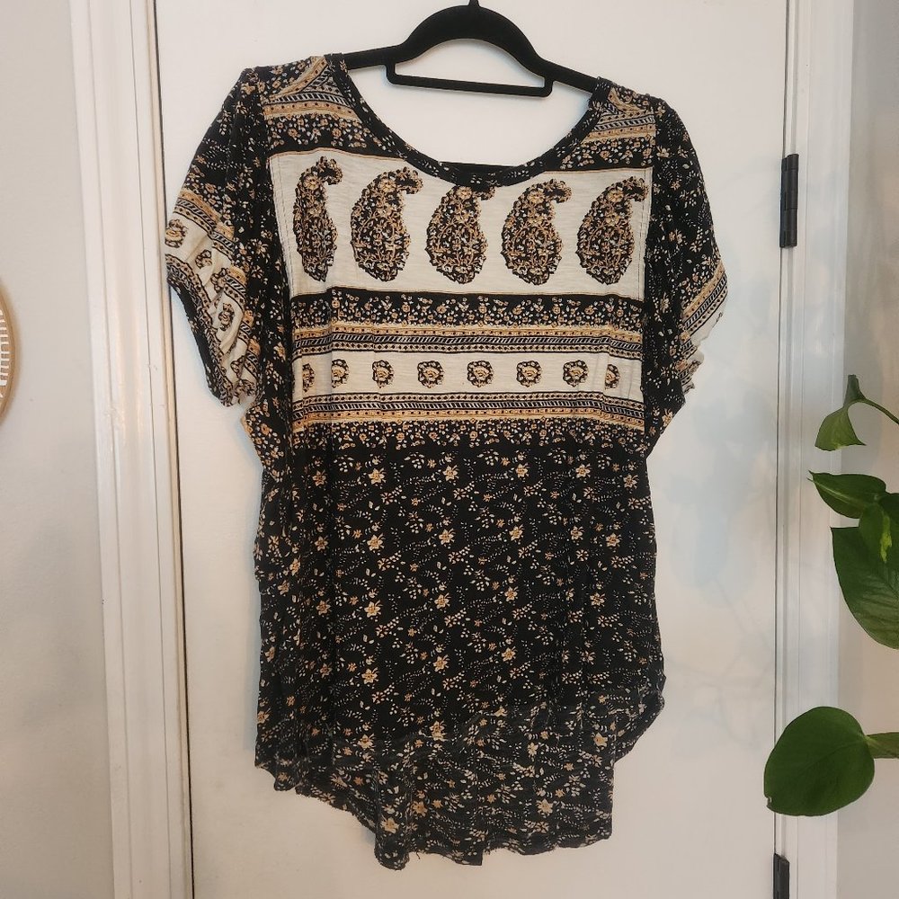 Free people paisley print shirt